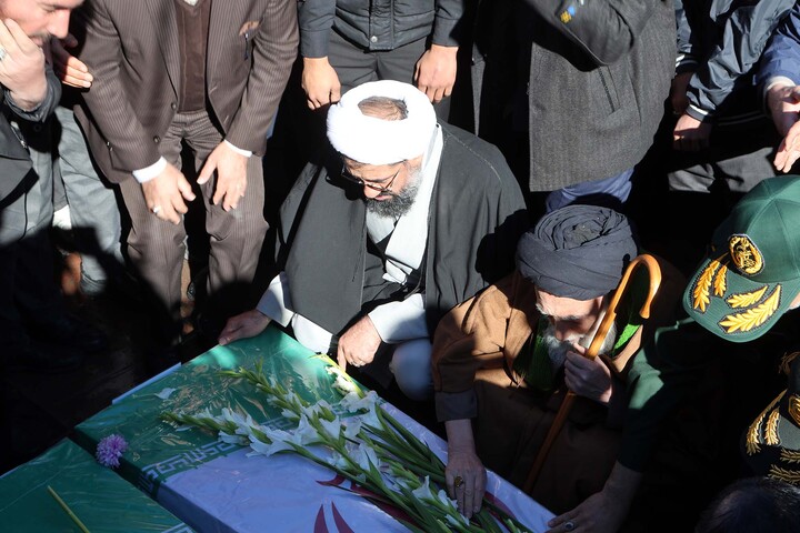 تشییع شهید مدافع امنیت همدان