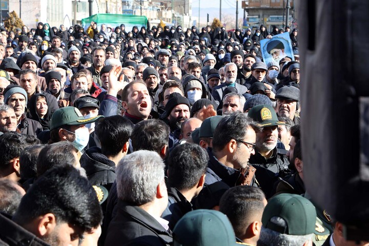 تشییع شهید مدافع امنیت همدان