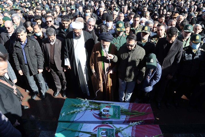 تشییع شهید مدافع امنیت همدان