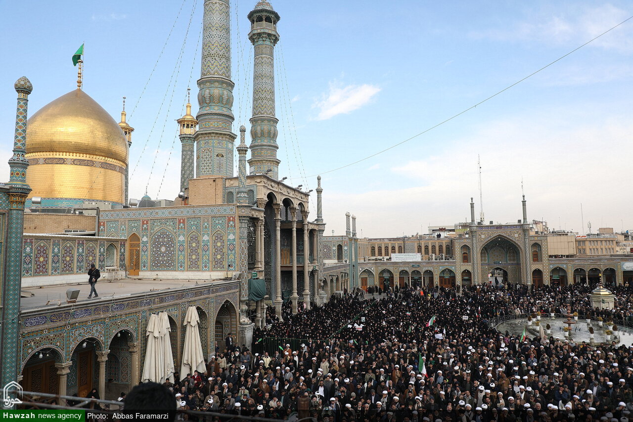 تصاویر/ تشییع پیکر شهدای مدافع امنیت در قم