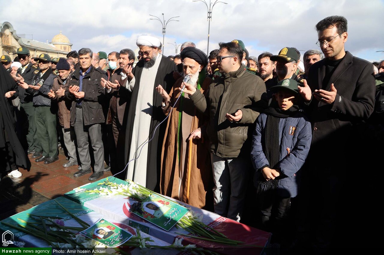 پیکر مطهر دو شهید مدافع امنیت در همدان تشییع شد+تصاویر و فیلم