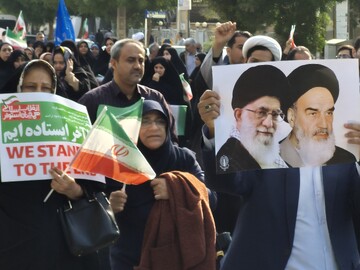 تصاویر| راهپیمایی برائت از اغتشاشگران در بوشهر