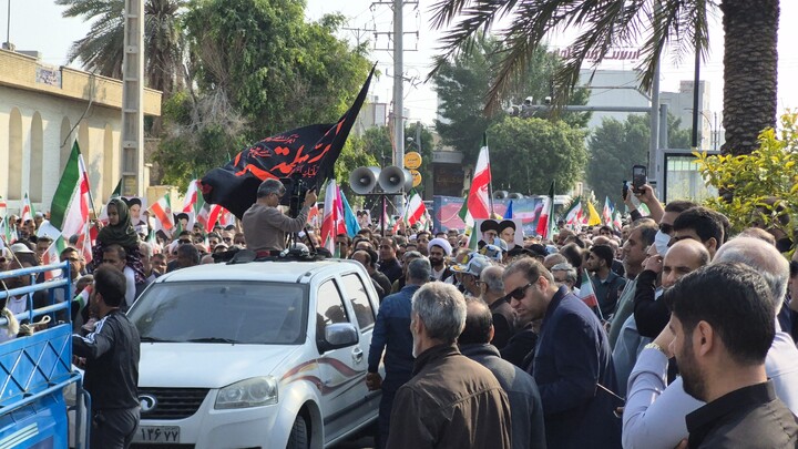 تصاویر| راهپیمایی برائت از اغتشاشگران در بوشهر
