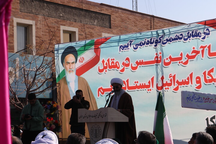 تصاویر/ راهپیمایی مردم بابصیرت سمنان در دفاع از امنیت ملی ایران