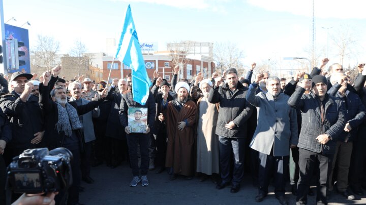 تصاویر/ تشییع پیکر مطهر شهید مدافع امنیت «مهدی ابراهیمی» در خوی