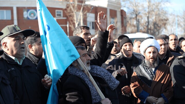 تصاویر/ تشییع پیکر مطهر شهید مدافع امنیت «مهدی ابراهیمی» در خوی