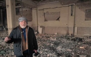 آتش زدن حسینیه موج الحسین(ع) تهران توسط اغتشاشگران