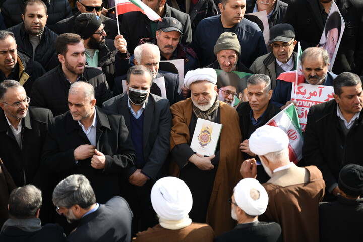 تصاویر/ تجمع و راهپیمایی مردم ارومیه در حمایت از جمهوری اسلامی ایران