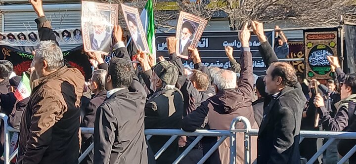 تصاویر راهپیمایی مردم مشهد در محکومیت اقدامات اغتشاش گران