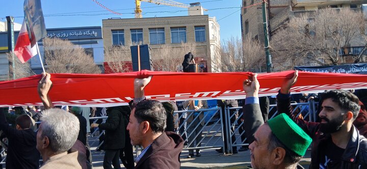 تصاویر راهپیمایی مردم مشهد در محکومیت اقدامات اغتشاش گران