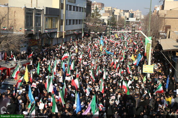 قم المقدسہ کے عوام کا تاریخی اجتماع، شرپسندوں اور دہشتگردوں کے خلاف احتجاجی مظاہرہ