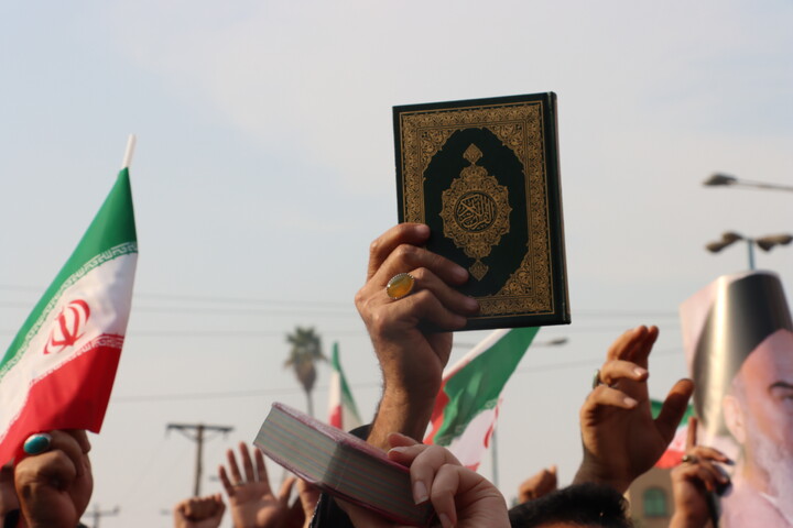 خروش مردم ولایتمدار اهواز علیه اغتشاشگران