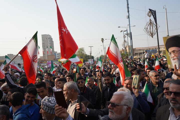 خروش مردم ولایتمدار اهواز علیه اغتشاشگران