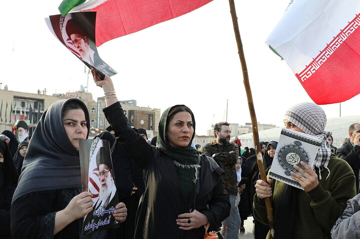 تصاویر/راهپیمایی باشکوه مردم قم بر علیه تروریسم صهیونی آمریکایی