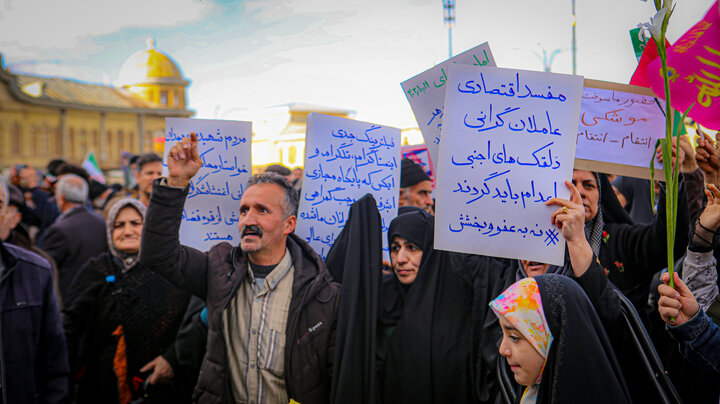 تصاویر/اتحاد مردم همدان استان همدان در برابر اغتشاشات تروریستی صهیونی