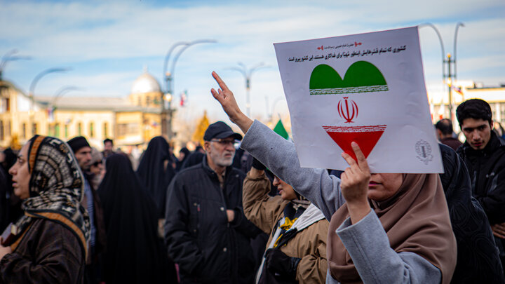 تصاویر/اتحاد مردم همدان استان همدان در برابر اغتشاشات تروریستی صهیونی