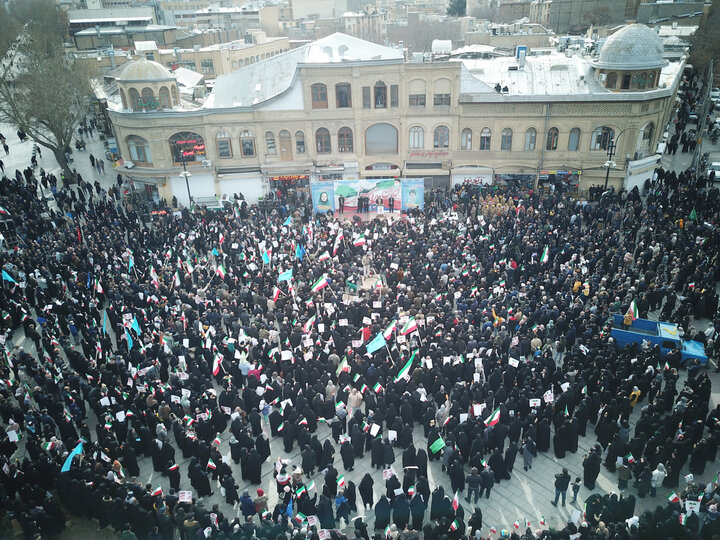 تصاویر/اتحاد مردم همدان استان همدان در برابر اغتشاشات تروریستی صهیونی