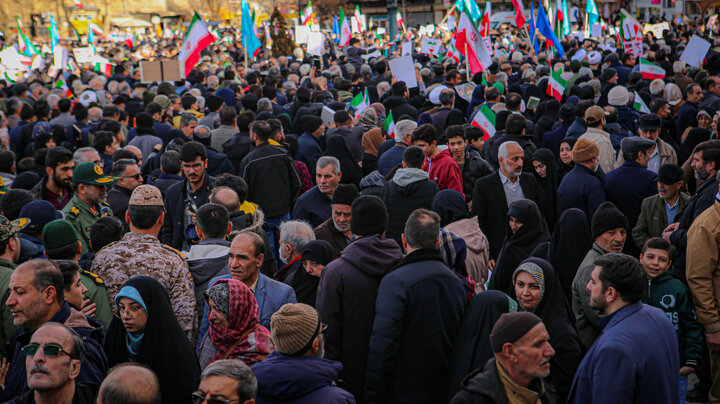 تصاویر/اتحاد مردم همدان استان همدان در برابر اغتشاشات تروریستی صهیونی