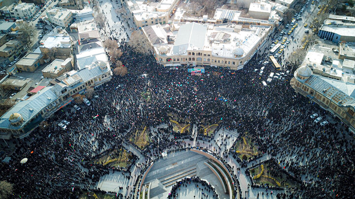 تصاویر/اتحاد مردم همدان استان همدان در برابر اغتشاشات تروریستی صهیونی
