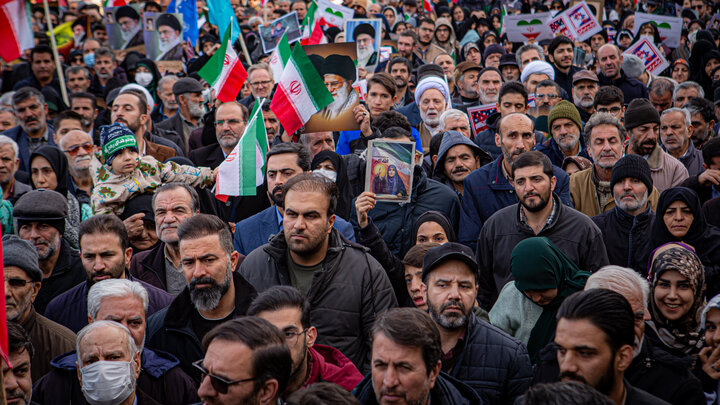 تصاویر/اتحاد مردم همدان استان همدان در برابر اغتشاشات تروریستی صهیونی