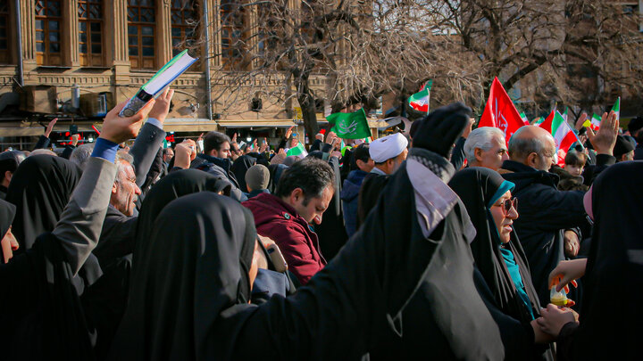 تصاویر/اتحاد مردم همدان استان همدان در برابر اغتشاشات تروریستی صهیونی