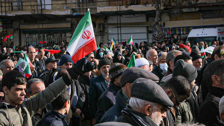 تصاویر/اتحاد مردم همدان استان همدان در برابر اغتشاشات تروریستی صهیونی