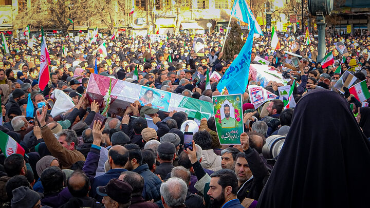 تصاویر/اتحاد مردم همدان استان همدان در برابر اغتشاشات تروریستی صهیونی