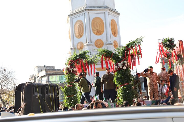 خروش مردم مرکز مازندران در راهپیمایی 22  دی