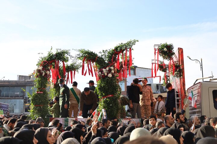 خروش مردم مرکز مازندران در راهپیمایی 22  دی