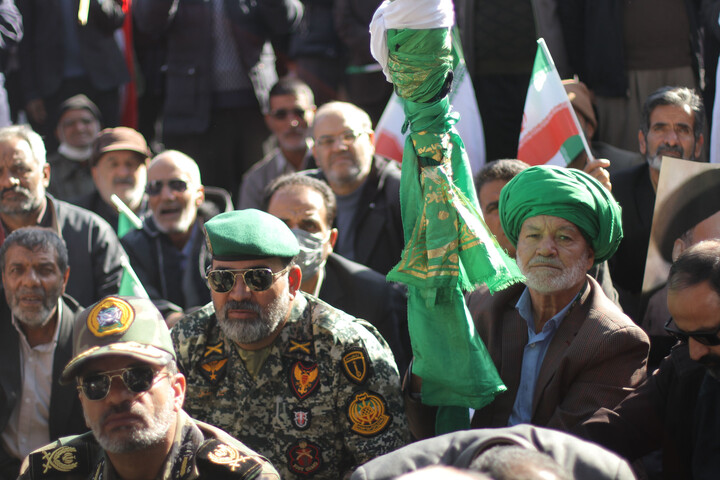 تصاویر/راهپیمایی باشکوه مردم بیرجند علیه تروریسم صهیونی آمریکایی