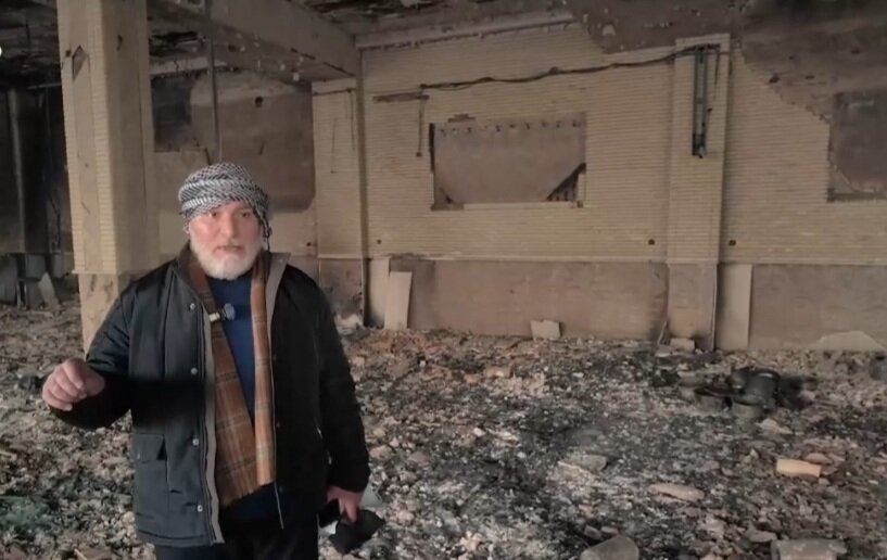 آتش زدن حسینیه موج الحسین(ع) تهران توسط اغتشاشگران