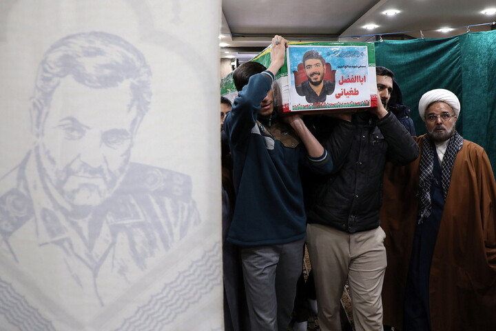 تصاویر/ مراسم وداع با پیکر شهید حجت الاسلام ابوالفضل طغیانی در قم