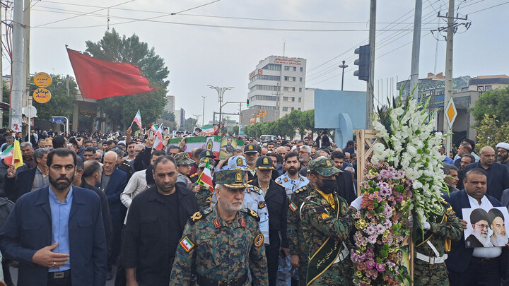 تصاویر/ تشییع پیکر دومین شهید مدافع امنیت در بوشهر