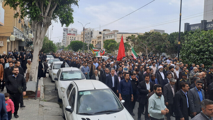 تصاویر/ تشییع پیکر دومین شهید مدافع امنیت در بوشهر