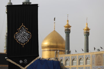 تصاویر/ دسته عزای خادمان و زائران حرم بانوی کرامت