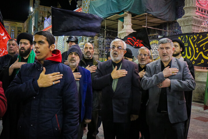 تصاویر/ اقامه دسته عزاداری شهادت امام موسی کاظم (ع) از مساجد سطح شهر به سمت حرم بانوی کرامت