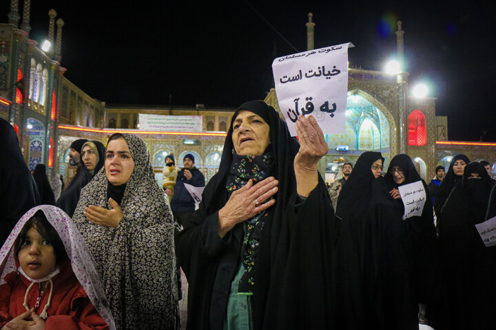 تصاویر/ اقامه دسته عزاداری شهادت امام موسی کاظم (ع) از مساجد سطح شهر به سمت حرم بانوی کرامت