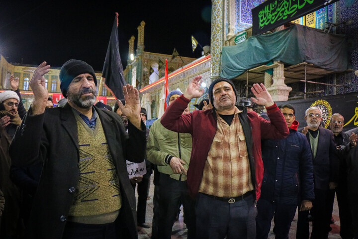 تصاویر/ اقامه دسته عزاداری شهادت امام موسی کاظم (ع) از مساجد سطح شهر به سمت حرم بانوی کرامت