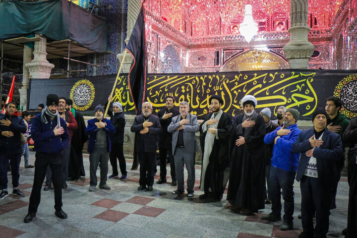 تصاویر/ اقامه دسته عزاداری شهادت امام موسی کاظم (ع) از مساجد سطح شهر به سمت حرم بانوی کرامت