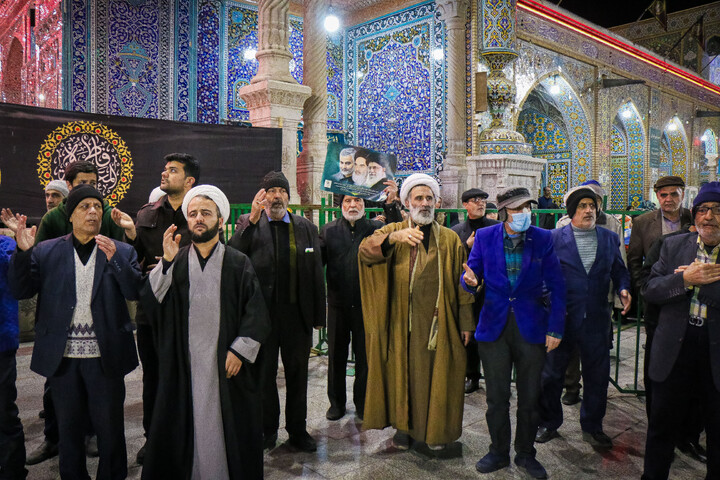 تصاویر/ اقامه دسته عزاداری شهادت امام موسی کاظم (ع) از مساجد سطح شهر به سمت حرم بانوی کرامت