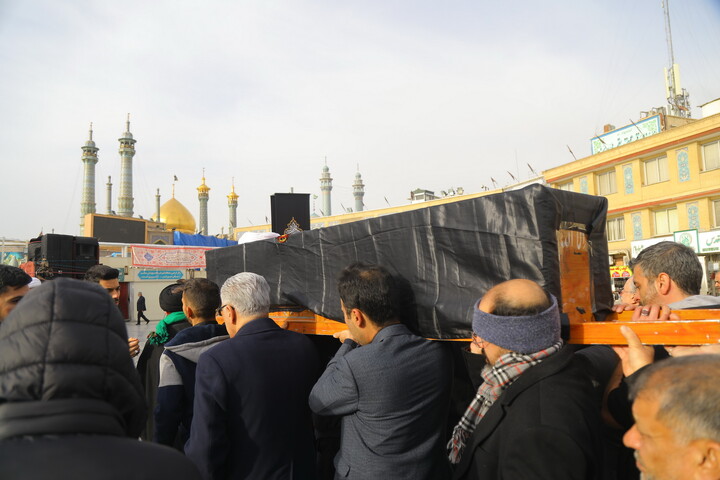 تصاویر/ مراسم تشییع  پیکر حجت الاسلام والمسلمین مجتبی بروجردی پدر شهید عیسی بروجردی