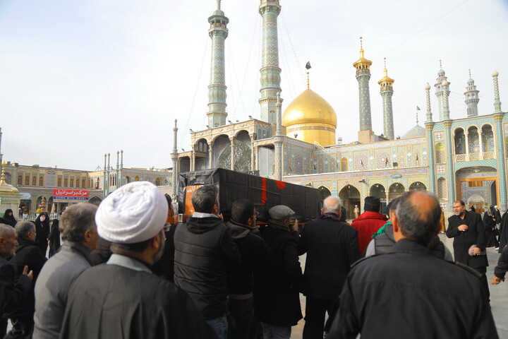 تصاویر/ مراسم تشییع  پیکر حجت الاسلام والمسلمین مجتبی بروجردی پدر شهید عیسی بروجردی