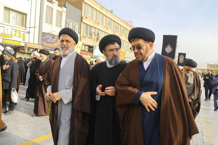 تصاویر/ مراسم تشییع  پیکر حجت الاسلام والمسلمین مجتبی بروجردی پدر شهید عیسی بروجردی