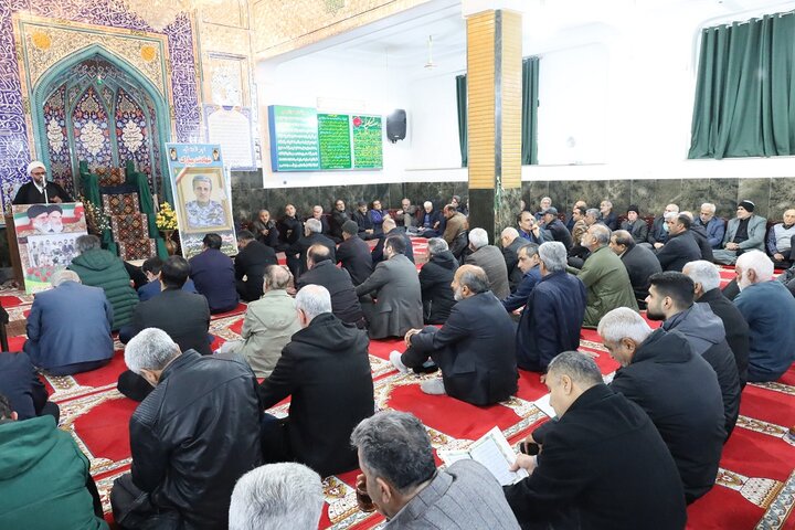 مراسم بزرگداشت شهید مدافع امنیت حاج مجید رنجبر