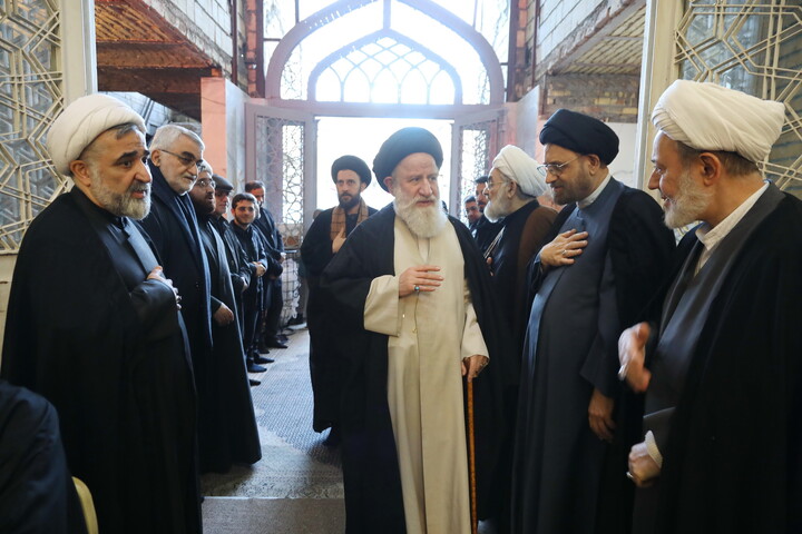 تصاویر/ مراسم ترحیم مرحوم حجت الاسلام والمسلمین مجتبی بروجردی پدر شهید عیسی بروجردی