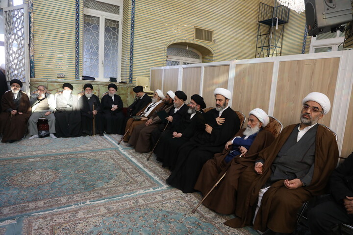 تصاویر/ مراسم ترحیم مرحوم حجت الاسلام والمسلمین مجتبی بروجردی پدر شهید عیسی بروجردی