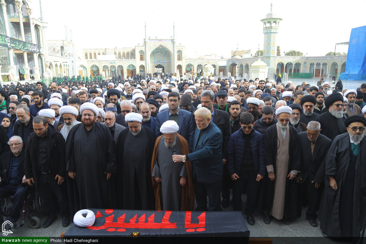 تصاویر/ مراسم تشییع و ترحیم مرحوم حجت الاسلام والمسلمین مجتبی بروجردی پدر شهید عیسی بروجردی