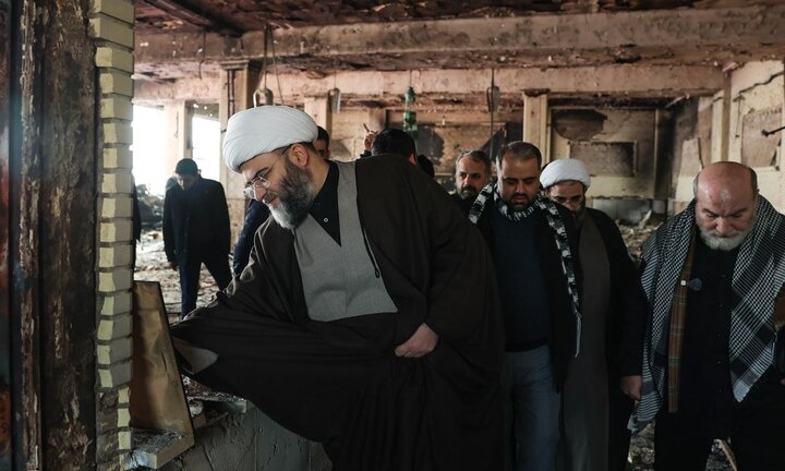 تصاویر/ مراسم عزاداری در حسینیه موج الحسین(ع) پس از حملات تروریستی