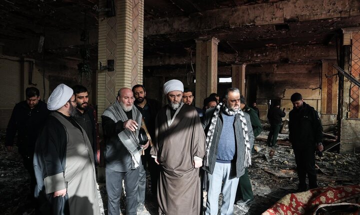 تصاویر/ مراسم عزاداری در حسینیه موج الحسین(ع) پس از حملات تروریستی