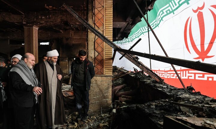 تصاویر/ مراسم عزاداری در حسینیه موج الحسین(ع) پس از حملات تروریستی